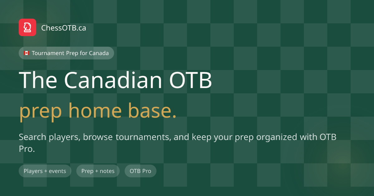 Your All-in-One OTB Player Workspace | ChessOTB